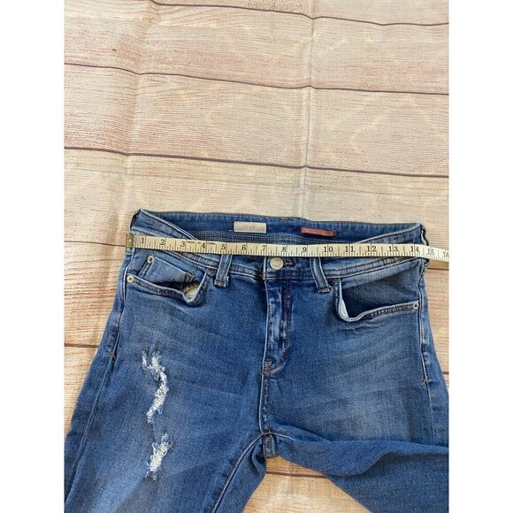 Pilcro And Letterpress Women's Slim Boyfriend Crop Jeans - 26 - Picture 7 of 12